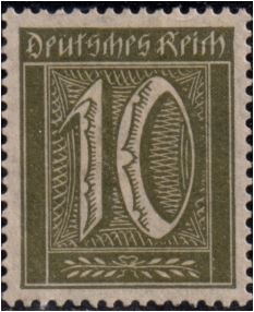 timbre: Chiffre ( Republique de Weimar )