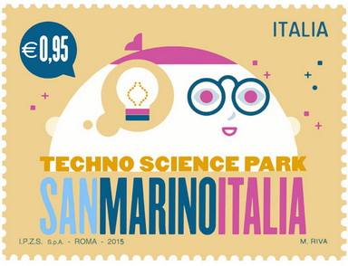 timbre: Parc scientifique et technologique de Saint-Marin.