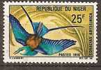timbre: Oiseau Coracias abissinica