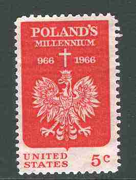 timbre: Millénium de la Pologne