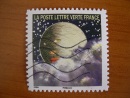 timbre: Série astres 2016 : planète avec rouge à lèvres