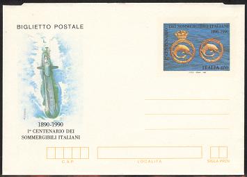 timbre: Centenaire du premier sous-marin italien