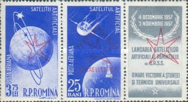 timbre: Expo de Bruxelles 1958, Spoutnik 1.