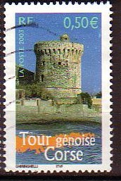 timbre: Tour Génoise en Corse