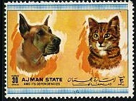 timbre: Chat et chien