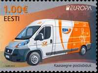 timbre:  véhicule de la poste