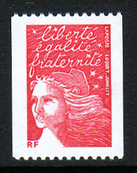 timbre: Marianne du 14 juillet (roulette)