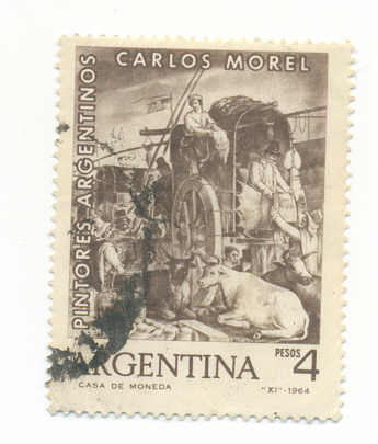 timbre: Peintres argentins: Carlos Morel