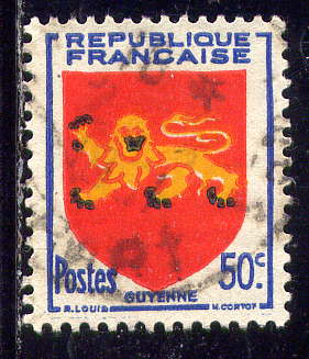 timbre: Armoiries de Provinces : Guyenne (4)
