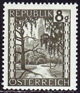 timbre: Jardins de l'hôtel de ville de Vienne