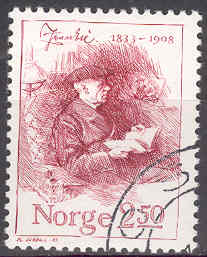 timbre: 150ème anniversaire de la naissance de Jonas Lie