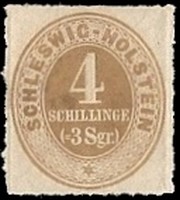 timbre: Duché de SCHLESWIG-HOLSTEIN