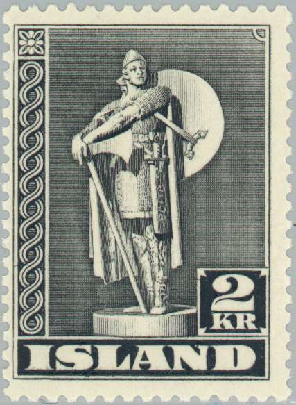 timbre: Statue de Thorfinnur Karlsefni