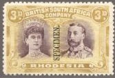 timbre: Reine Mary / Georges V - Cie Britanique Afrique Sud