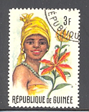 timbre: Fleurs et tête de femme   *1*