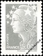 timbre: Marianne de Beaujard Autoadhésif n°193