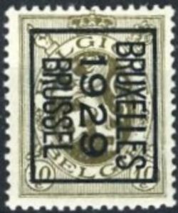 timbre: Preo BRUSSEL 1929 BRUXELLES (N°280) B (droite)