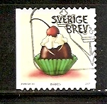 timbre: Gâteau--bouchée au chocolat
