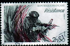 timbre:   40e anniv. de la Libération