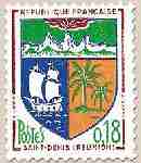 timbre: Armoiries de villes - Saint-Denis de La Réunion - 1962-65