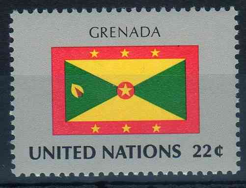 timbre: Drapeaux des etats membres de l'ONU.