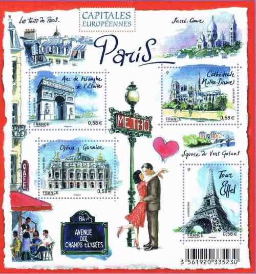 timbre: Capitales Europèennes - Paris