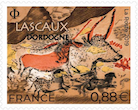 timbre: Lascaux Dordogne obl.ronde