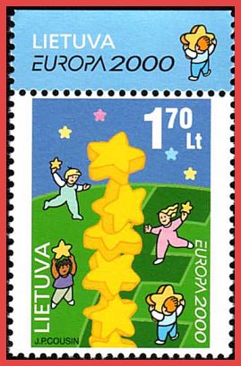 timbre: Europa Lituanie 2000