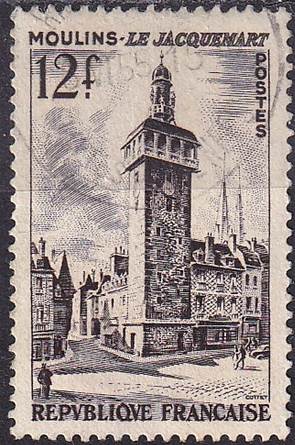 timbre: Centenaire de Jacquemart de Moulins