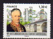 timbre: 1817 Invention du ciment artificiel