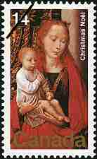 timbre: Noël 1978 - La Vierge et l'Enfant