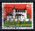 timbre: Pro patria1977 - Château Pratteln, canton de Bâle