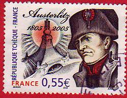 timbre: Bicentenaire bataille Austerlitz, Napoléon