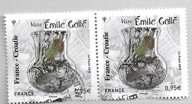 timbre: Vase d'Emile Gallé