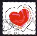 Timbre: Rose dans un coeur