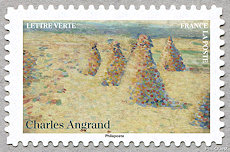 Timbre: Charles Angrand : "Les Villottes"