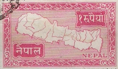 Timbre: Carte muette du pays