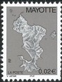 Timbre: Carte de l'&icirc;le