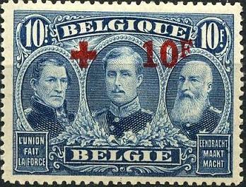 Timbre: Les 3 rois avec croix rouge