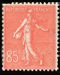 Timbre: Semeuse fond lign&eacute;