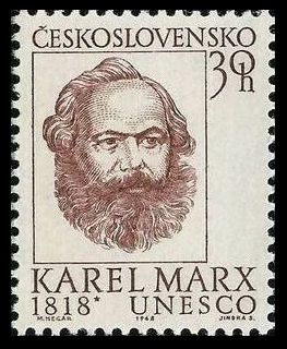 Timbre: Centenaire de la naissance de Karl Marx