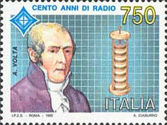 Timbre: Centenaire de l'invention de la radio