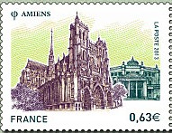 Timbre: Amiens - 86&egrave;me Congr&egrave;s de la FFAP ( sans vignette)