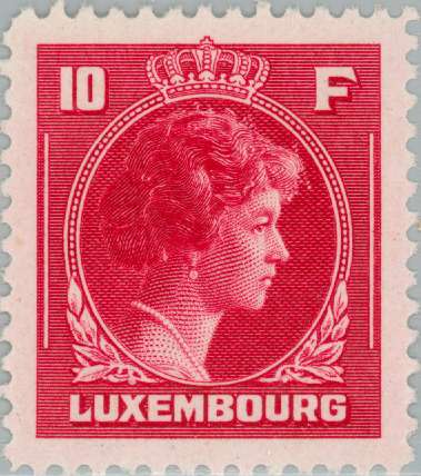Timbre: Grande-duchesse Charlotte