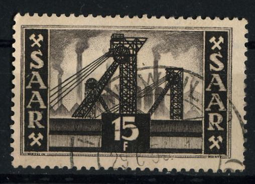 Timbre: Puit de mine (sans inscription)