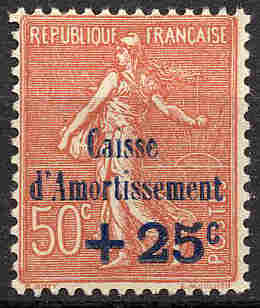 Timbre: Au profit de la caisse d'amortissement
