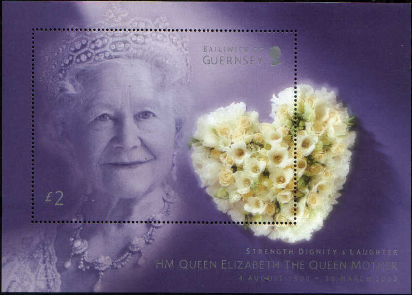 Timbre: D&eacute;c&egrave;s de la reine-m&egrave;re Elizabeth 30 mars 2002