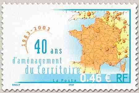 Timbre: 40 ans d'am&eacute;nagement du territoire