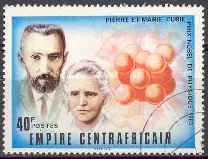 Timbre:  Pierre et Marie Curie