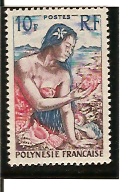 Timbre: Jeune fille au coquillage